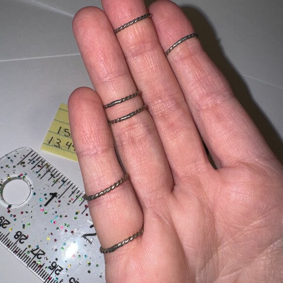 Sterling Silver Twisty Ring, Size 2 - Picture 7 of 15